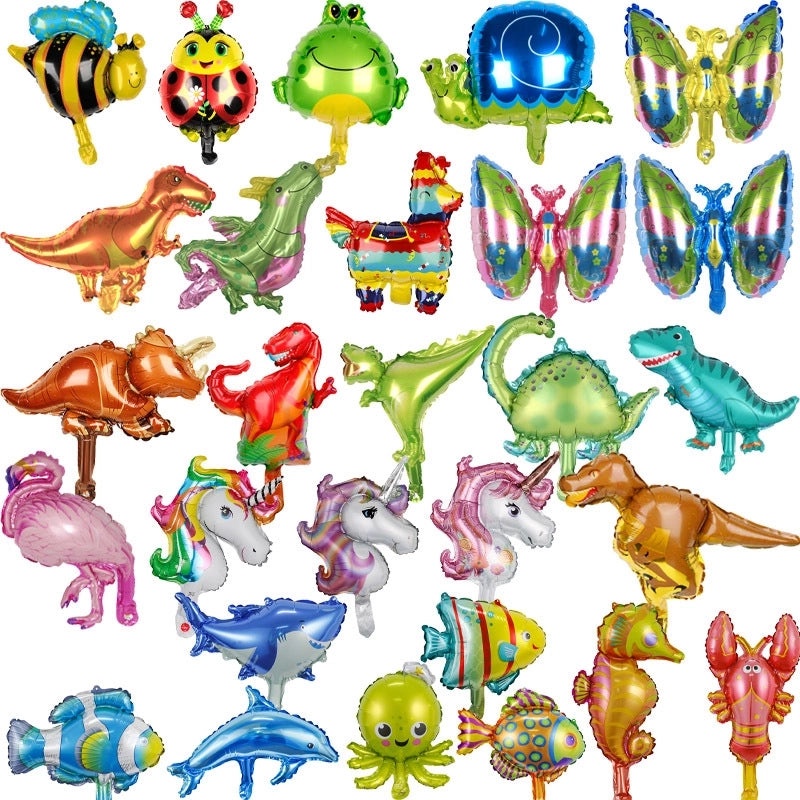 Children's Day Animal Dinosaur Butterfly Foil Balloon Party Decoration 1 Piece | Party Supplies Balloons