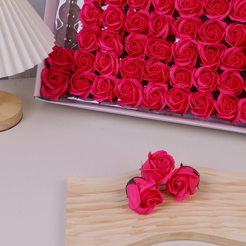 50 Pcs Valentine’s Day Rose Soap Flowers Romantic Classic Artificial Floral Decor|Home Decor Gifts
