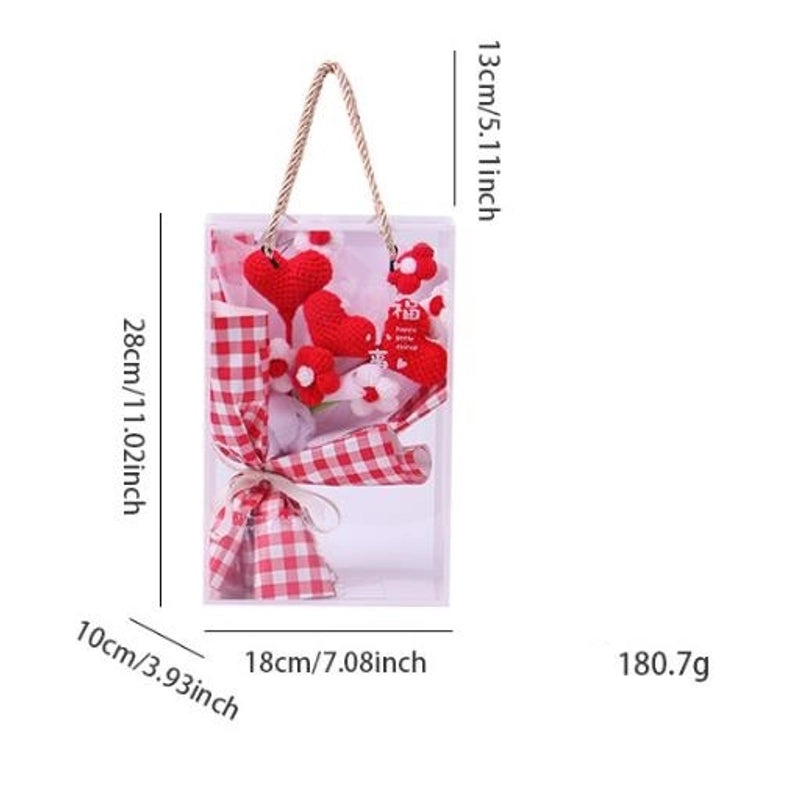 Artificial Sunflower, Rose, and Tulip Yarn Flowers Bouquet|Home Decor Artificial Flowers