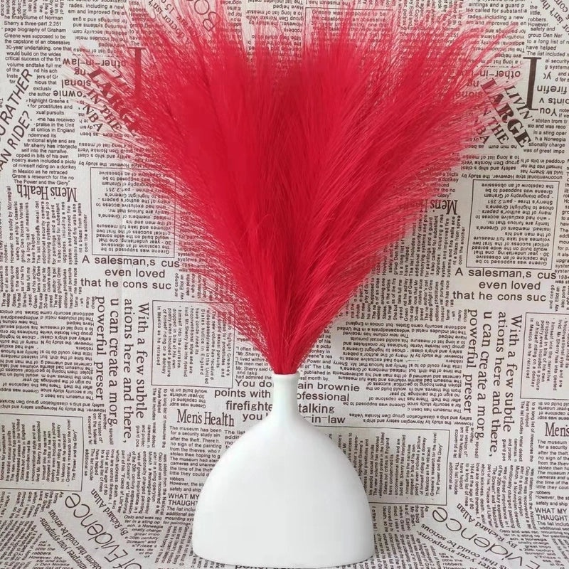 Nordic Style Artificial Flowers with Reed and Raw Silk Texture|Home Decor Artificial Plants