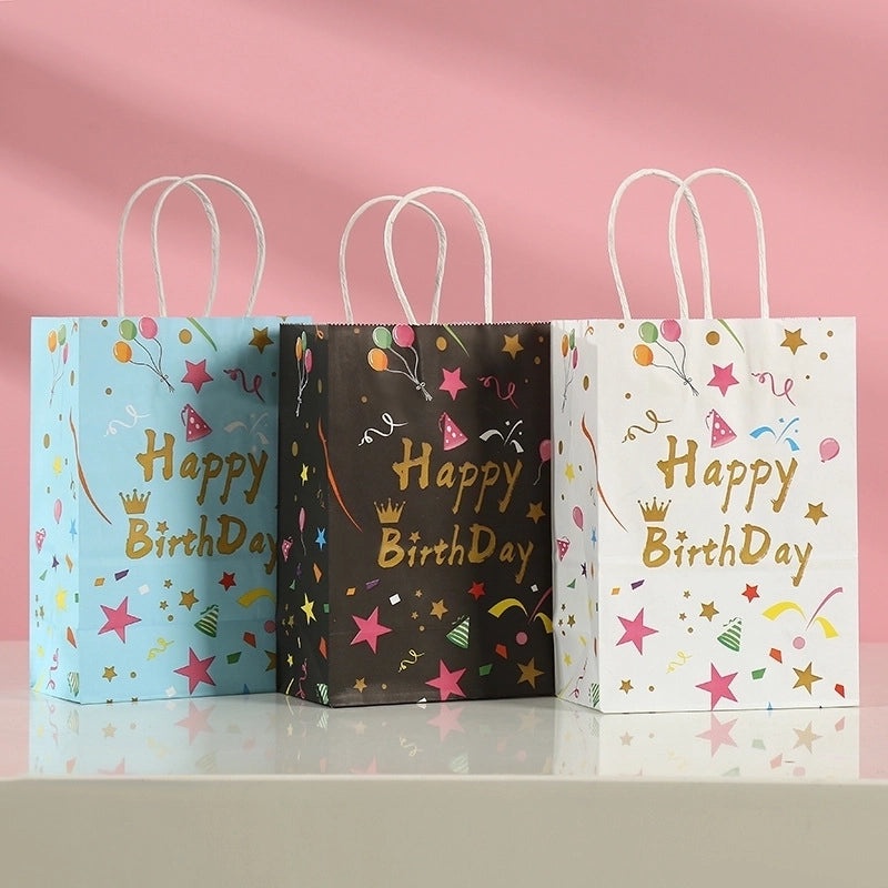 Birthday Themed Letter Balloon Design Party Favor Gift Bags|Party Supplies Gift Bags