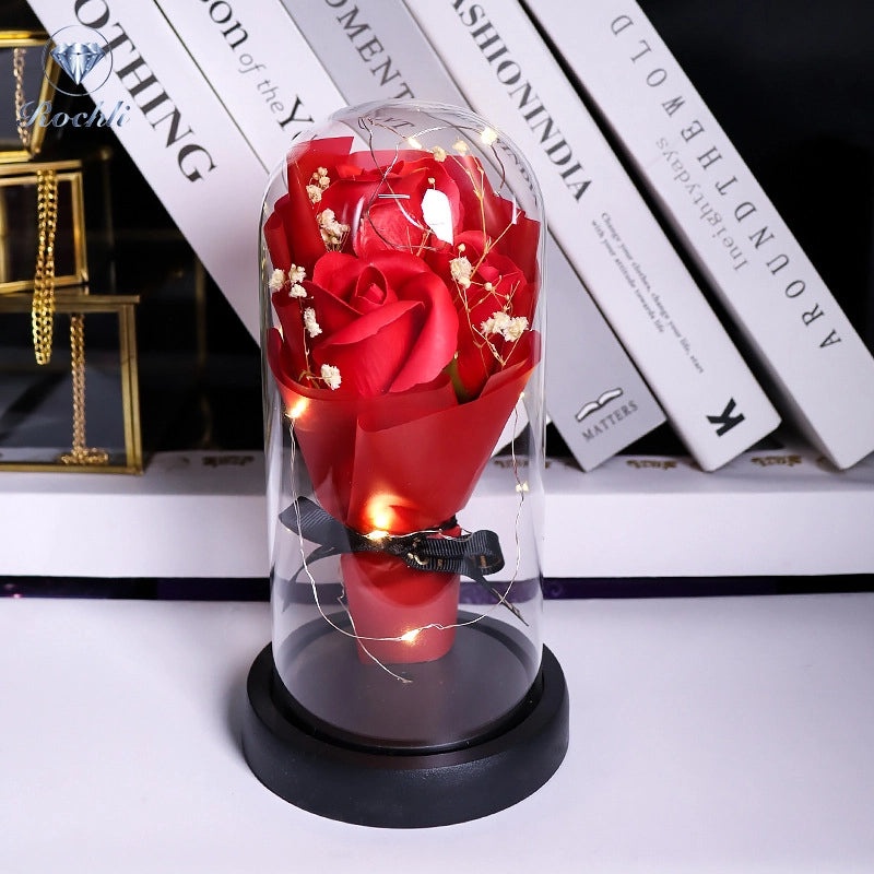 Romantic Flower Soap Gift for Teachers' Day | Artificial Flower Decorations | Casual Elegant Floral Present | Home & Living Decor | Gifts