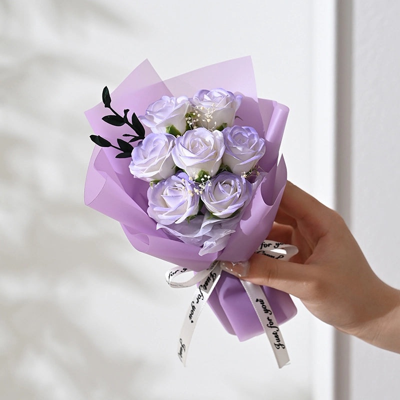 Elegant Valentine’s Day Artificial Flower Soap Gift for Women|Home Decor & Gifts