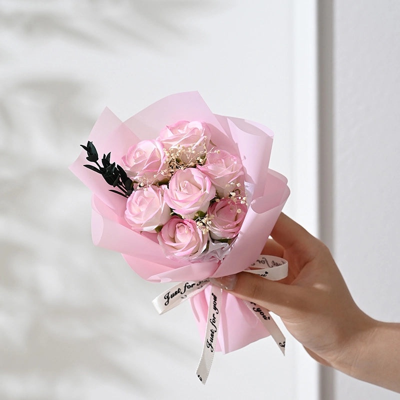 Elegant Valentine’s Day Artificial Flower Soap Gift for Women|Home Decor & Gifts