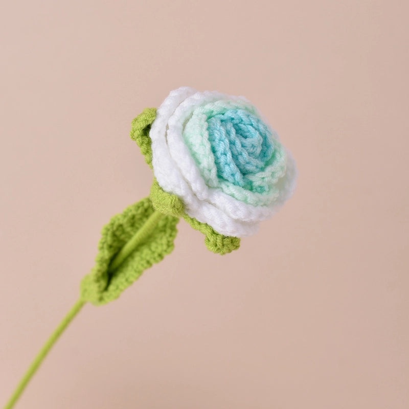 Artificial Sunflower, Rose, and Tulip Yarn Flowers Bouquet|Home Decor Artificial Flowers