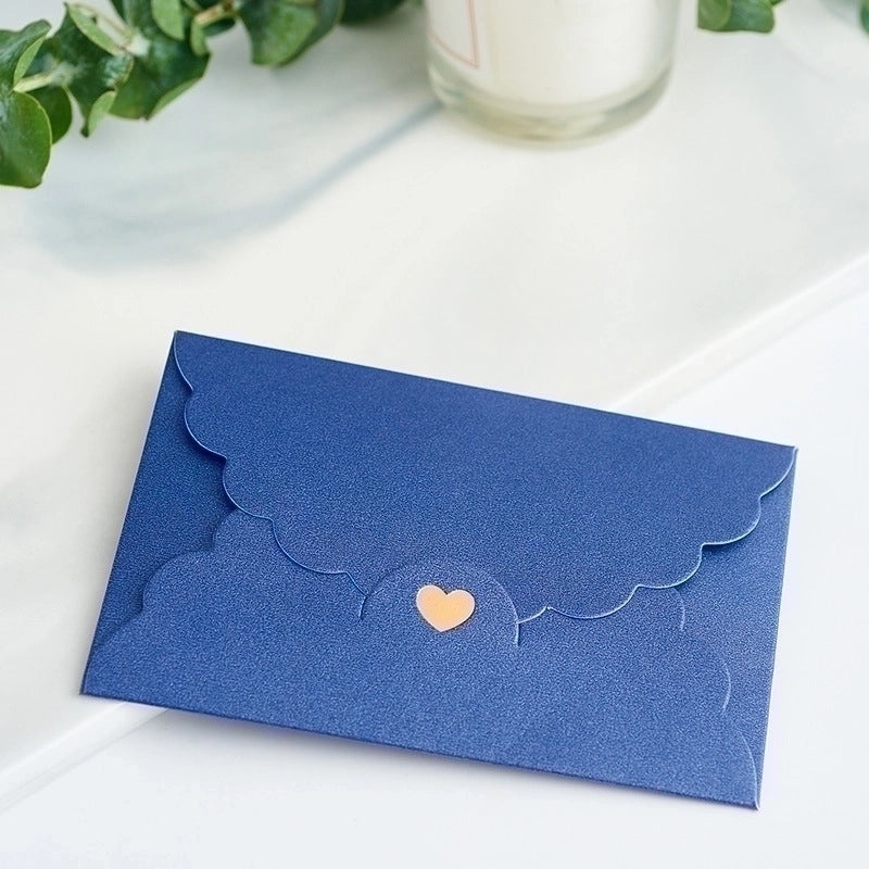 Mini Pearl Kraft Paper Love Envelope with Gilded Edges for Small Gifts|Jewelry Packaging & Gift Envelopes