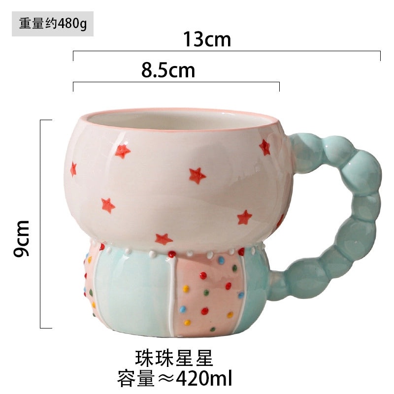 Charming Floral Ceramic Coffee Mug Single Piece|Home & Kitchen Mugs