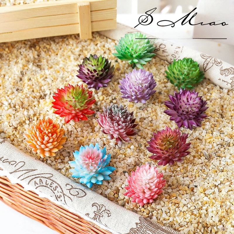 Jigwa Lotus Artificial Succulent Plant Wall Decor DIY Creative Supplies Factory Direct|Home & Garden Decorations