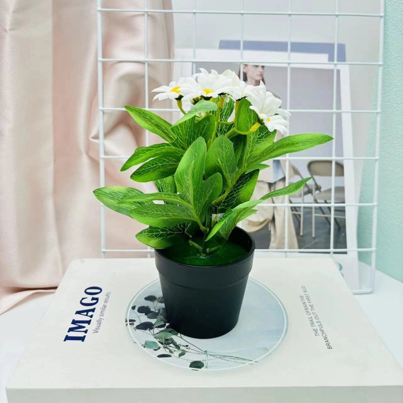 Artificial Rose and Lily Potted Plant Simulation Flower Greenery Home Indoor Outdoor Decor|Home Decor Artificial Plants