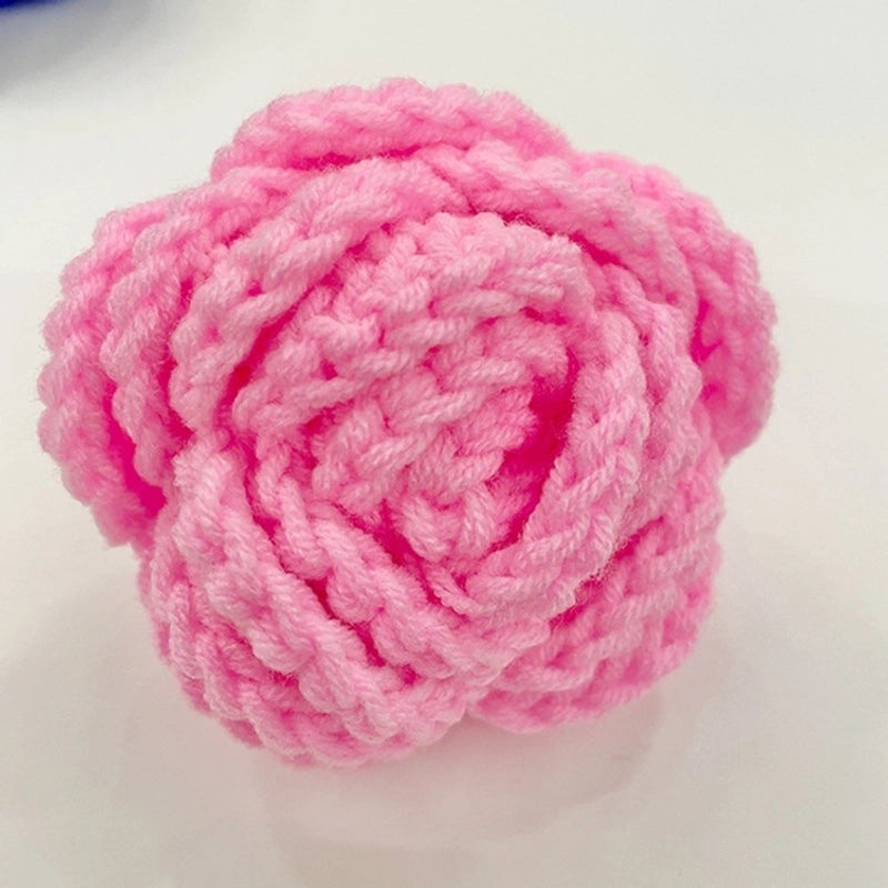Minimalist Sunflower Heart-Shaped Rose Yarn Artificial Flowers|Home Decor Artificial Flowers