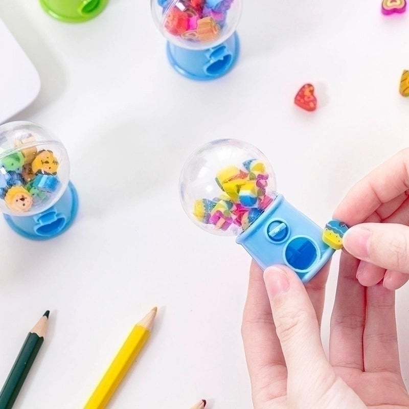Creative Gashapon Capsule Toy Eraser Set for Students | School Supplies