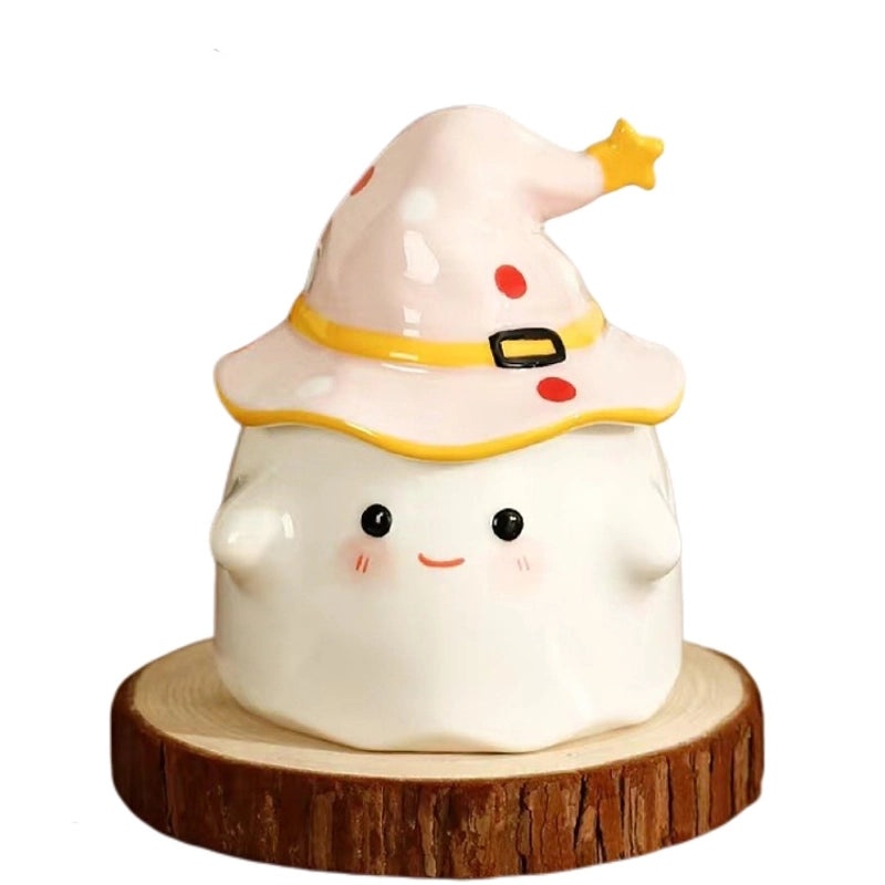 Spooky Halloween Ghost Ceramic Coffee Mug | Home & Kitchen Mugs