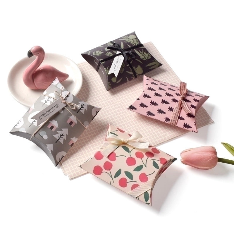 Creative Folding Candy Color Jewelry Gift Pillow Box Small Packaging|Jewelry Packaging