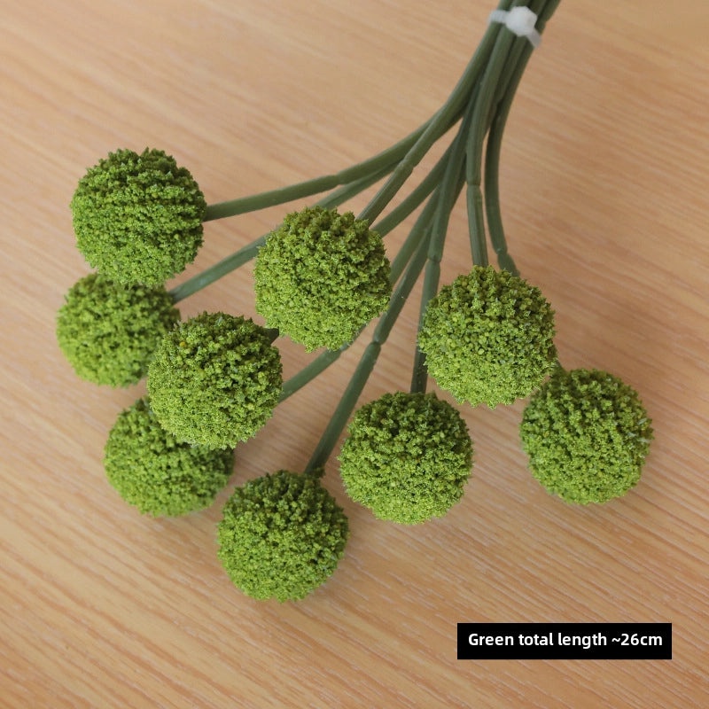 9pcs Gold Artificial Chrysanthemum Ball Bouquet Nordic Style Home Décor Dandelion Simulation|Home Decor Artificial Flowers