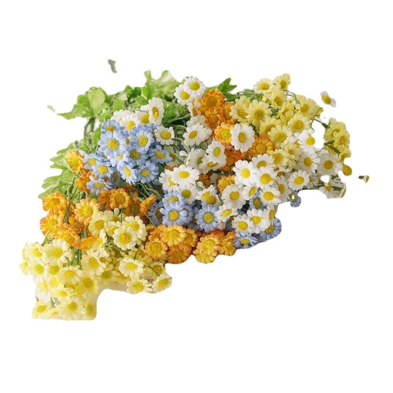 Chamomile Daisy Artificial Flowers Bouquet for Living Room and Dining Table Decor, Photo Props|Home Decor Artificial Flowers