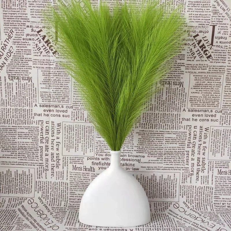 Nordic Style Artificial Flowers with Reed and Raw Silk Texture|Home Decor Artificial Plants