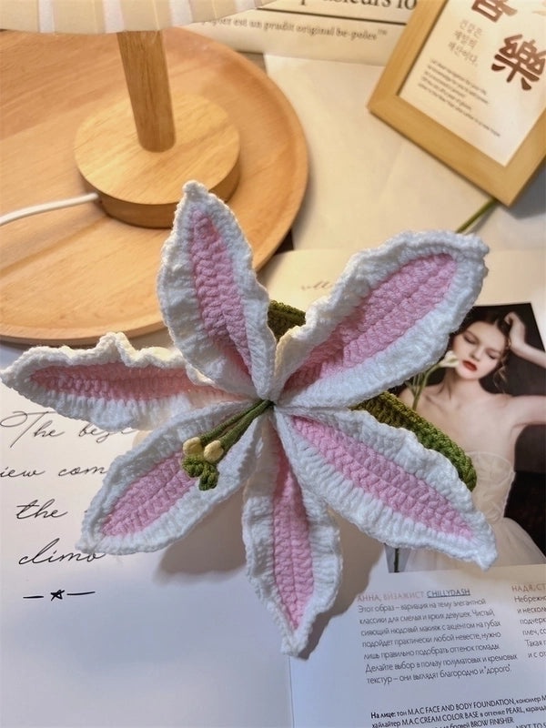 Handmade Pastoral Flower Yarn Artificial Blooms|Home Decor & Artificial Flowers