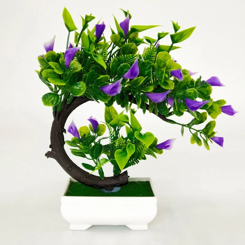 Artificial Rose and Lily Potted Plant Simulation Flower Greenery Home Indoor Outdoor Decor|Home Decor Artificial Plants