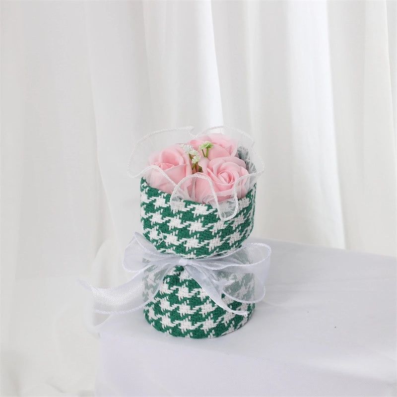 Elegant Valentine’s Day Artificial Flower Soap Gift for Women|Home Decor & Gifts