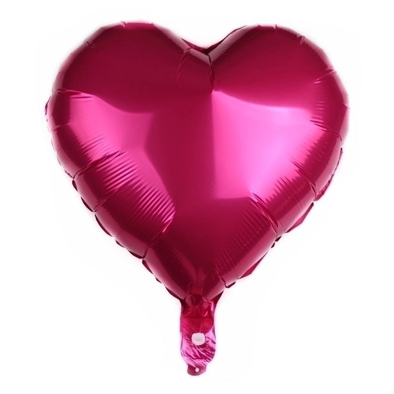 50 Pack Valentine's Day Heart-Shaped Aluminum Foil Balloons for Party Decor|Party Supplies