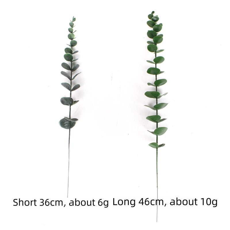 Single Branch Eucalyptus Leaf with Fruit DIY Floral Arrangement Artificial Money Leaf Decoration|Home Decor Artificial Plants