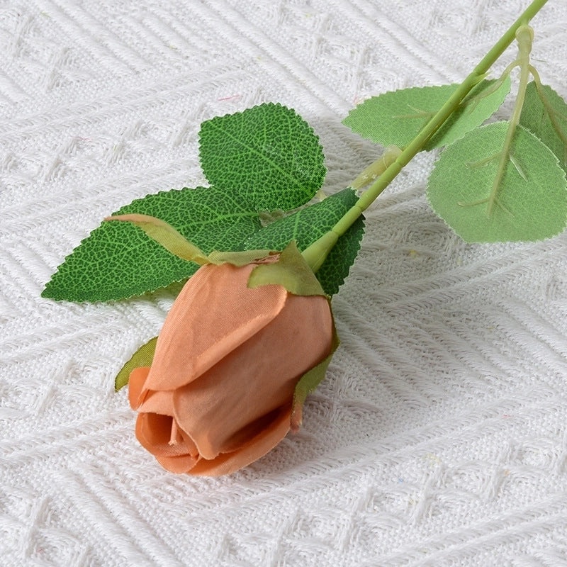 Romantic Artificial Rose Single Stem Valentine’s Day Home & Wedding Decor Soft Flannel Feel|Home Decor & Wedding Supplies
