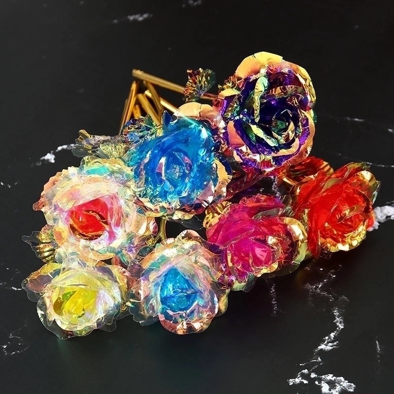 Rose Gold Foil Paper Artificial Plant for Party and Festival Decor | Home & Garden Decorations