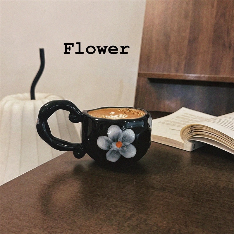 Charming Floral Ceramic Coffee Mug Single Piece|Home & Kitchen Mugs