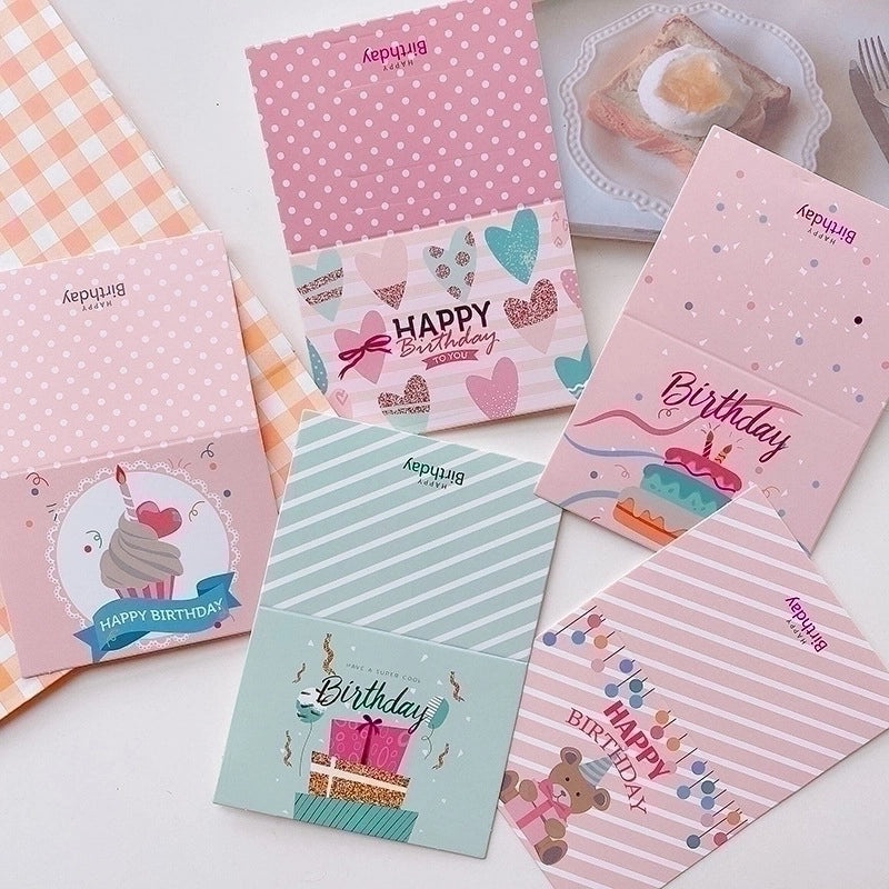 200 Pieces Birthday Party Cards with Sweet Lettering and Paper Bronzing | Party Supplies