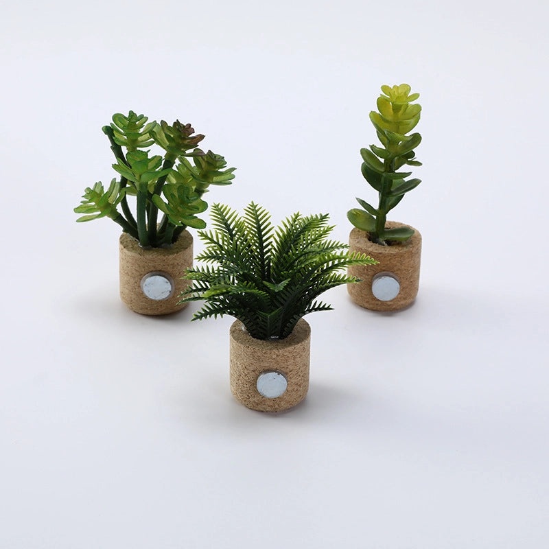 Minimalist Artificial Flower Refrigerator Magnets Made from PE PVC Sawdust|Home Decor Accessories