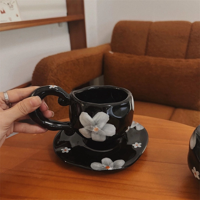 Charming Floral Ceramic Coffee Mug Single Piece|Home & Kitchen Mugs