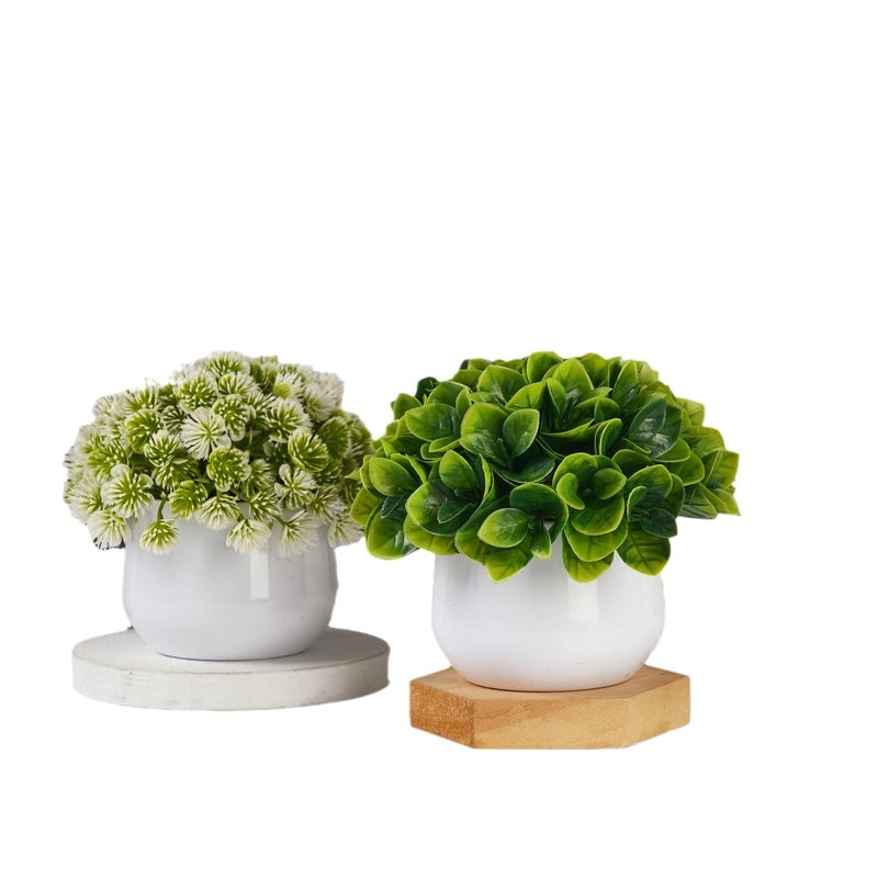 Artificial Green Plant Desktop Decoration Small Indoor Flower Living Room Decor|Home Decor