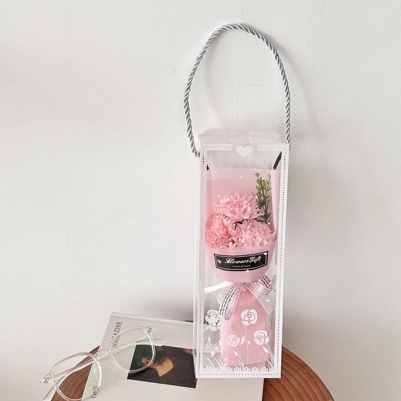 Romantic Carnation Rose Soap Flower Artificial Floral Arrangement|Home Decor Artificial Flowers