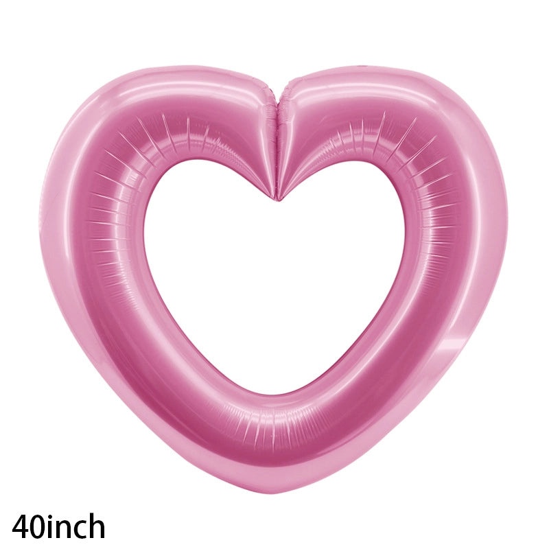 Heart-Shaped Aluminum Foil Balloons for Valentine's Day Party Decor | Party Supplies