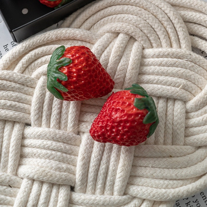 Simulation Large PU Strawberry Fruit Model for Camping Shooting Props | Home Decor Ornaments
