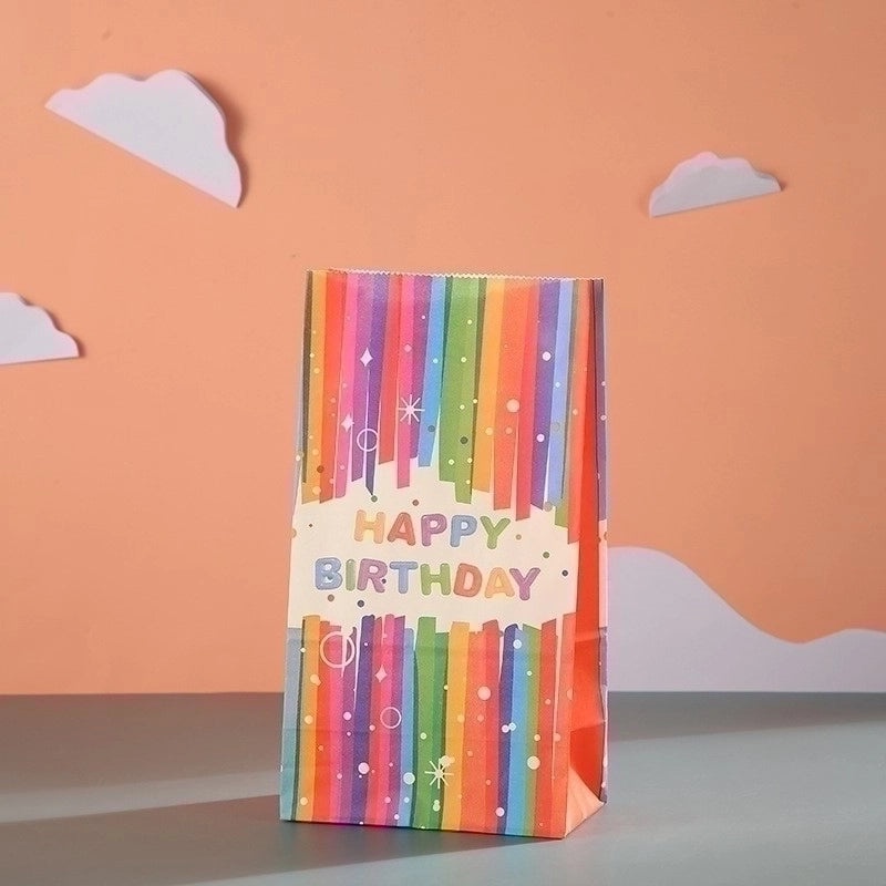24 Pieces Birthday Party Gift Bags with Cute Letter Design|Party Supplies