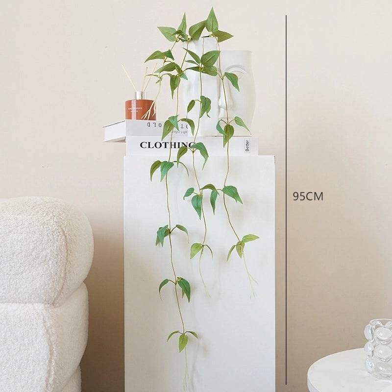 Pastoral Style PU Leather Leaves with Artificial Flowers|Home Decor