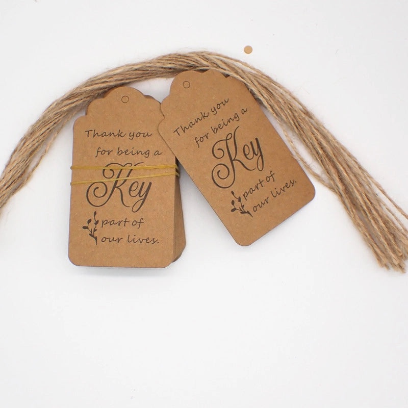 300 Pieces Thank You Tags for Full Moon Wine Party Kraft Paper Love Invitation Labels|Party Supplies & Invitations