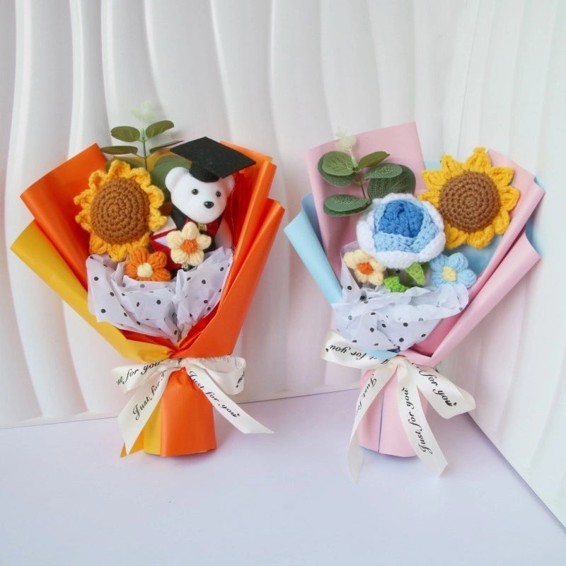 Simple Elegant Fabric Flower Bouquet|Home Decor Artificial Flowers