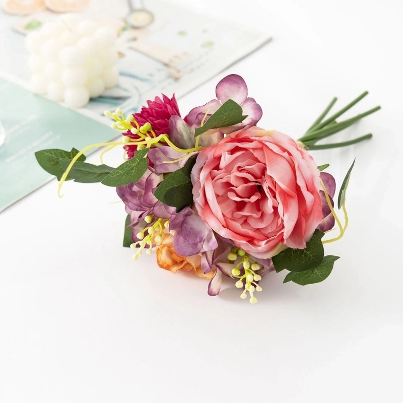 Modern Silk Flower Decoration Faux Floral Arrangement Artificial Plants for Home Office|Artificial Flowers & Plants