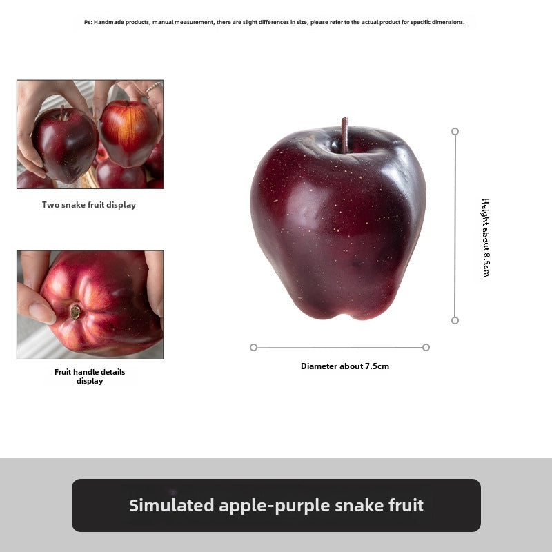 Realistic Fake Fruit Set Apple Grape Banana for Home Decor Exhibition Hotel Display Teaching Photography Props|Home Decor