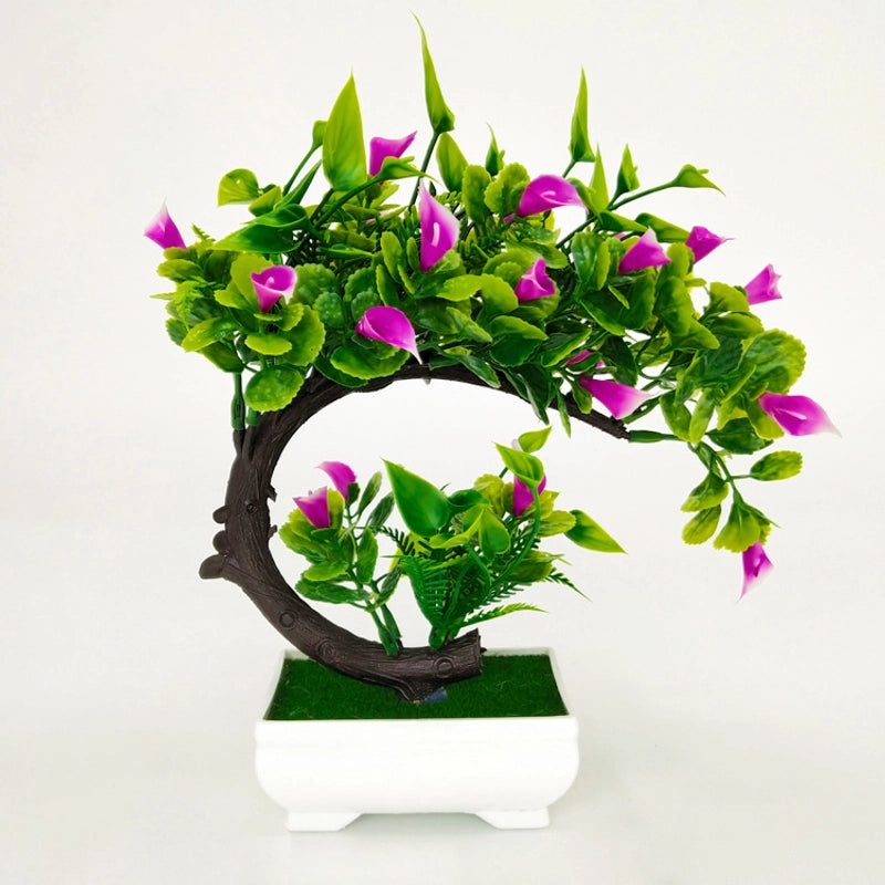 Artificial Rose and Lily Potted Plant Simulation Flower Greenery Home Indoor Outdoor Decor|Home Decor Artificial Plants