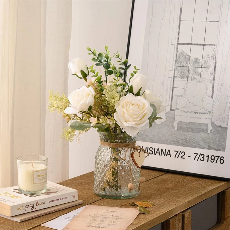 Romantic Elegant Minimalist Silk Floral Artificial Flowers Bouquet|Home Decor Artificial Flowers