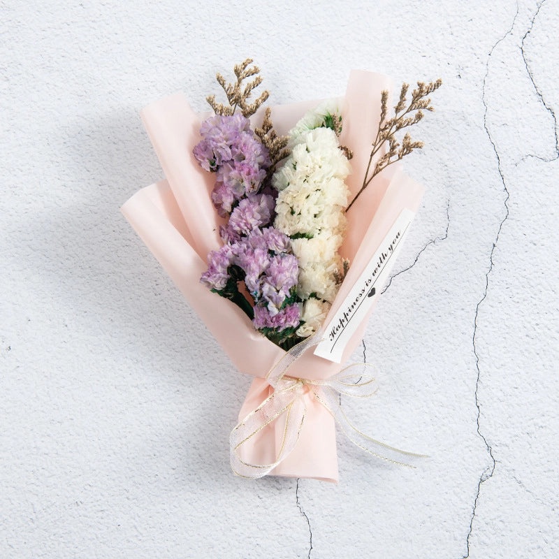 Elegant Minimalist Dried Flower Bouquet for Valentine's Day | Home Decor Artificial Flowers