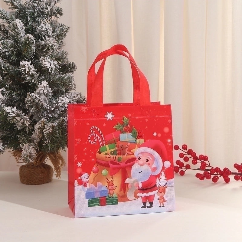 Festive Santa Claus Christmas Party Favor Bags with Cute Design|Holiday Party Supplies
