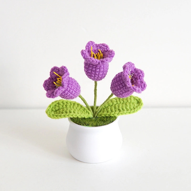 Hand-Woven Sunflower Artificial Flower Pot Linglan Preserved Flower Office Home Elegant Decoration|Home Decor