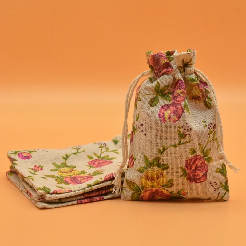 Floral Fabric Tote Bag Stylish Daily Use Gift Bag | Women’s Accessories Bags