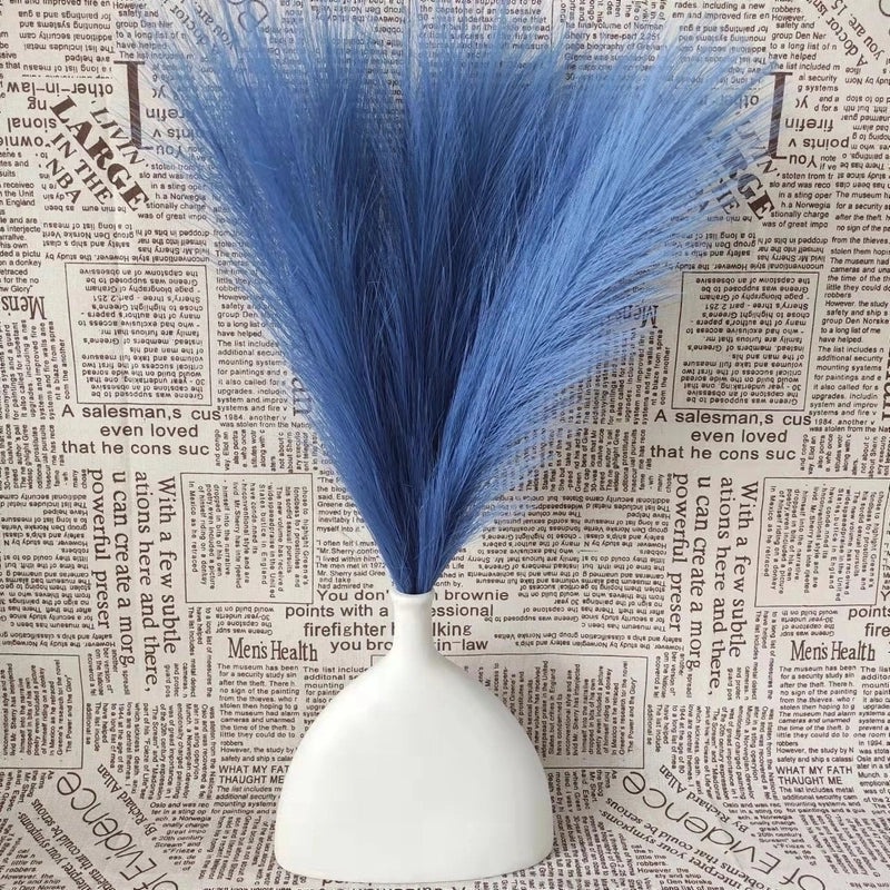 Nordic Style Artificial Flowers with Reed and Raw Silk Texture|Home Decor Artificial Plants