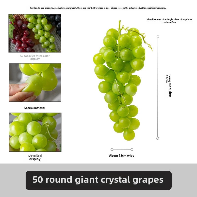 Realistic Fake Fruit Set Apple Grape Banana for Home Decor Exhibition Hotel Display Teaching Photography Props|Home Decor