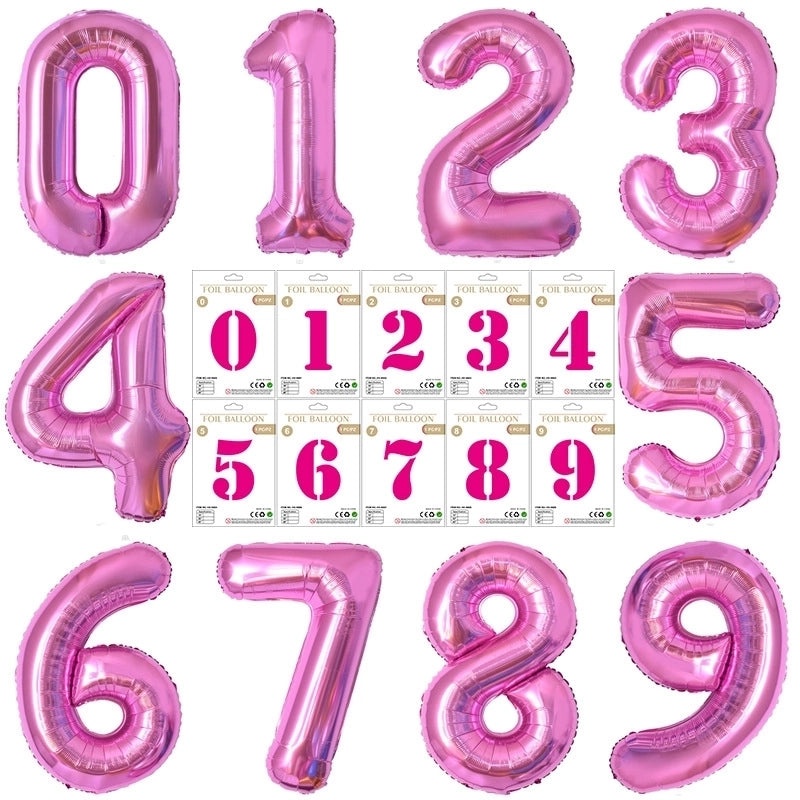 Personalized Birthday Number Balloons Aluminum Foil Party Decorations|Party Supplies Balloons